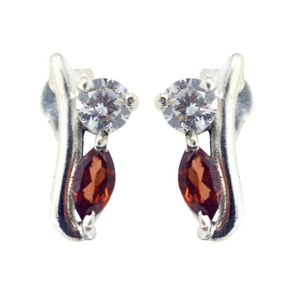 Garnet-Russian-Clara-multiple-Stud-Red-92.5-Silver-Earring