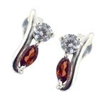 Garnet-Russian-Clara-multiple-Stud-Red-92.5-Silver-Earring