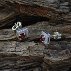 Garnet-African-Fernanda-multiple-Stud-Red-925-Silver-Earring