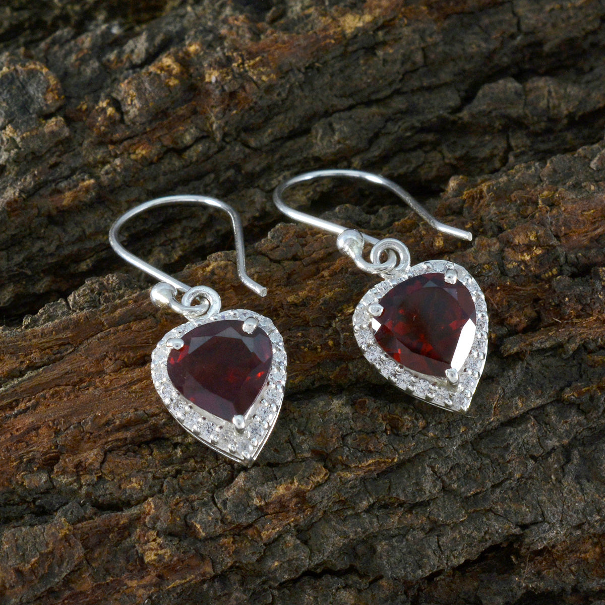 Garnet-Latin-American-Ida-multiple-Dangle-Red-925-Sterling-Silver-Earring