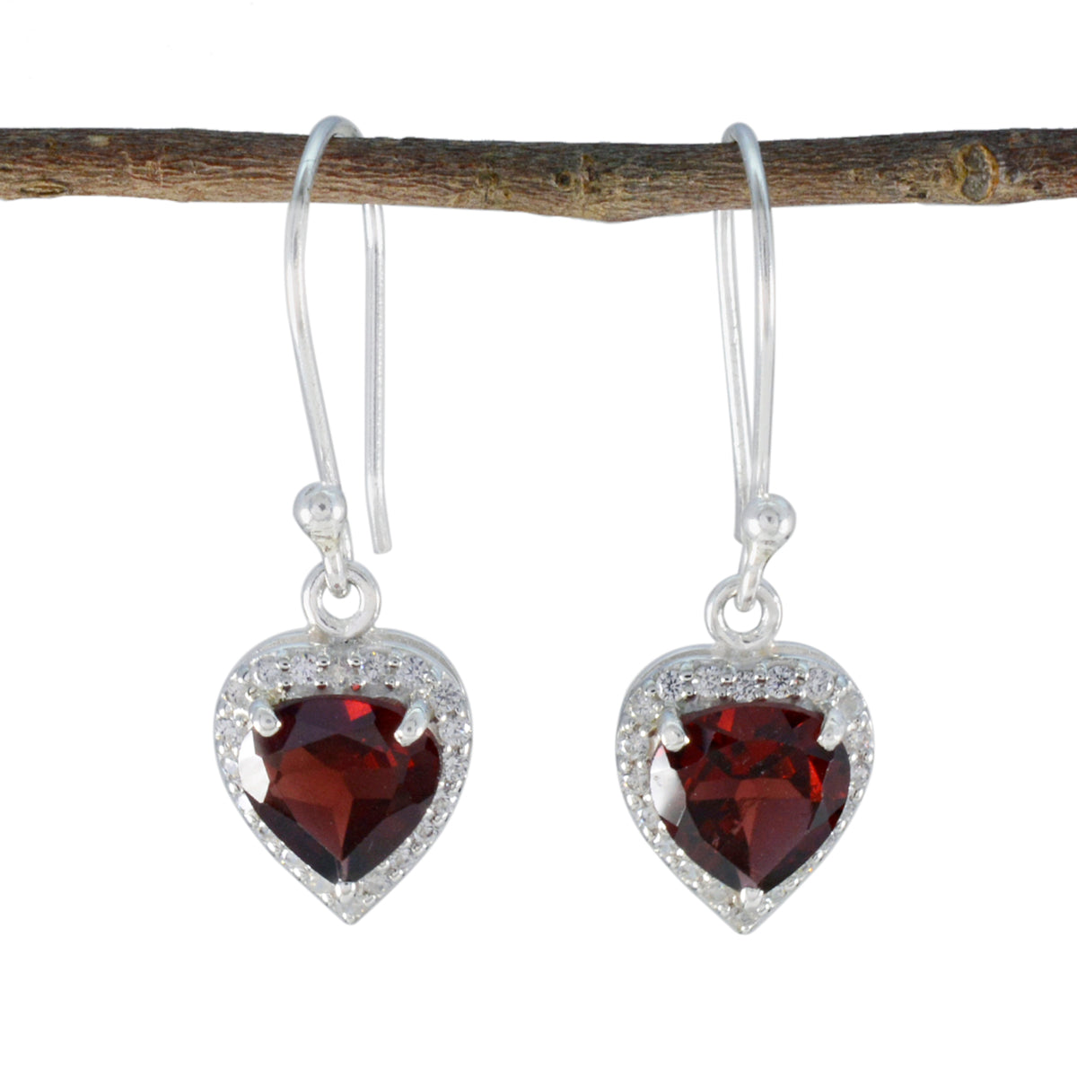 Garnet-Latin-American-Ida-multiple-Dangle-Red-925-Sterling-Silver-Earring