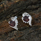 Garnet-African-Isabel-multiple-Stud-Red-92.5-Silver-Earring