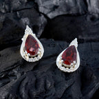 Garnet-Egyptian-Isla-multiple-Stud-Red-Sterling-Silver-Earring