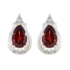 Garnet-Egyptian-Isla-multiple-Stud-Red-Sterling-Silver-Earring