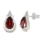 Garnet-Egyptian-Isla-multiple-Stud-Red-Sterling-Silver-Earring