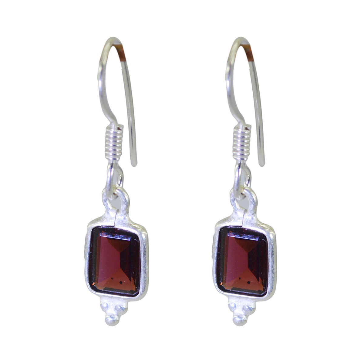 Garnet-Moroccan-Eleanor-multiple-Dangle-Red-925-Sterling-Silver-Earring Main image