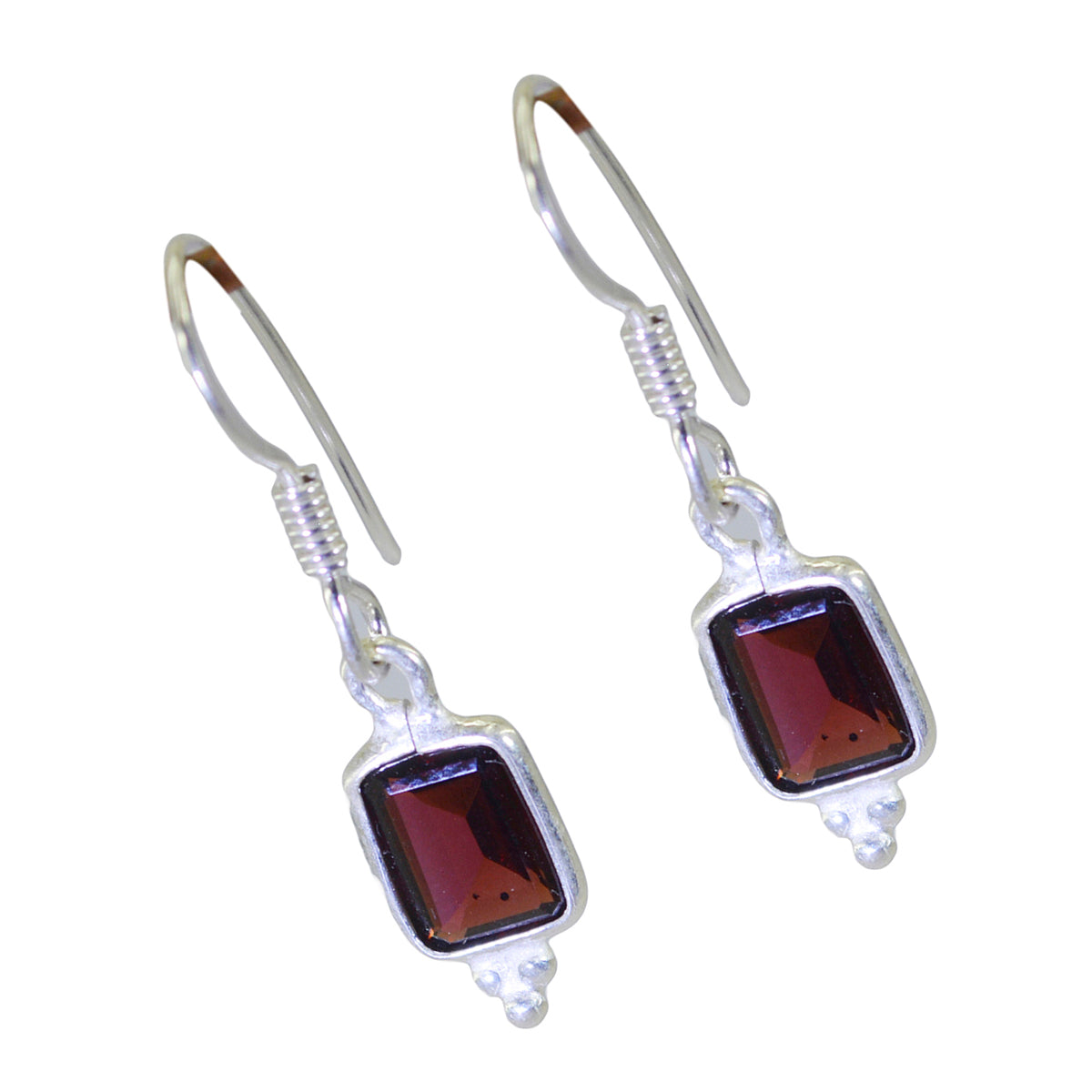 Garnet-Moroccan-Eleanor-multiple-Dangle-Red-925-Sterling-Silver-Earring