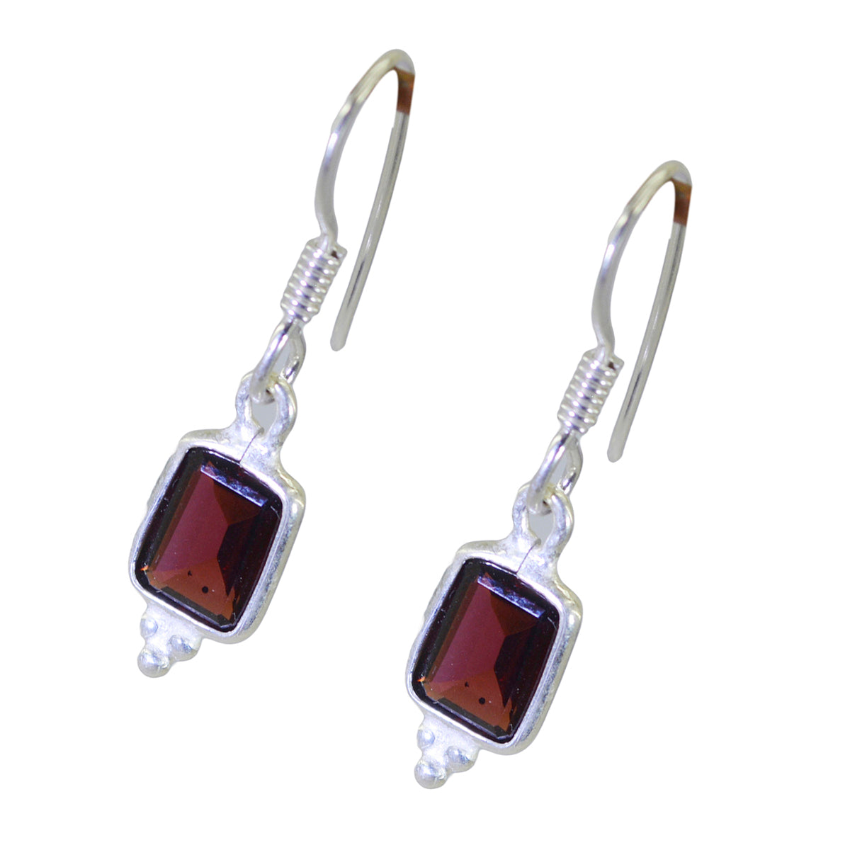 Garnet-Moroccan-Eleanor-multiple-Dangle-Red-925-Sterling-Silver-Earring