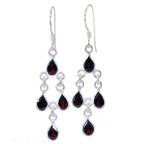 Garnet-Italian-Rebeca-multiple-Dangle-Red-92.5-Silver-Earring