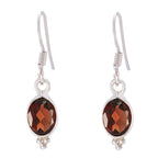 Garnet-Moroccan-Addison-multiple-Dangle-Red-Silver-Earring