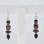 Garnet-Latin-American-Emma-multiple-Dangle-Red-92.5-Silver-Earring