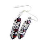 Garnet-German-Sofia-multiple-Dangle-Red-92.5-Silver-Earring