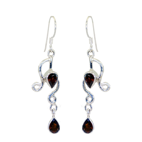 Garnet-Korean-Ella-multiple-Dangle-Red-925-Silver-Earring