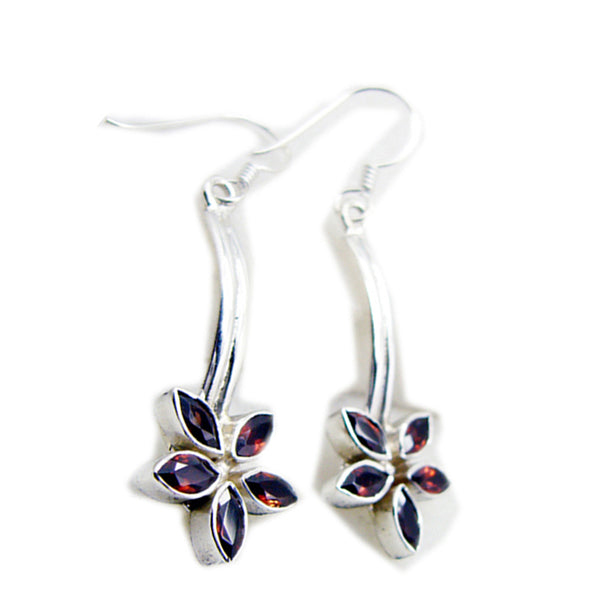 Garnet-Egyptian-Tereza-multiple-Dangle-Red-925-Sterling-Silver-Earring