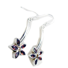 Garnet-Egyptian-Tereza-multiple-Dangle-Red-925-Sterling-Silver-Earring