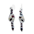 Garnet-Middle-Eastern-Emma-multiple-Dangle-Red-925-Sterling-Silver-Earring
