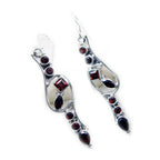 Garnet-Middle-Eastern-Emma-multiple-Dangle-Red-925-Sterling-Silver-Earring