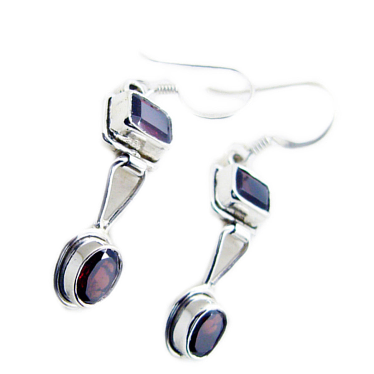 Garnet-Australian-Evelyn-multiple-Dangle-Red-925-Sterling-Silver-Earring