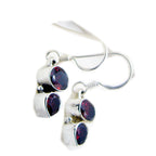 Garnet-French-Giulia-multiple-Dangle-Red-925-Silver-Earring