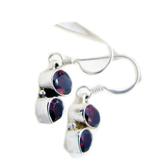 Garnet-French-Giulia-multiple-Dangle-Red-925-Silver-Earring
