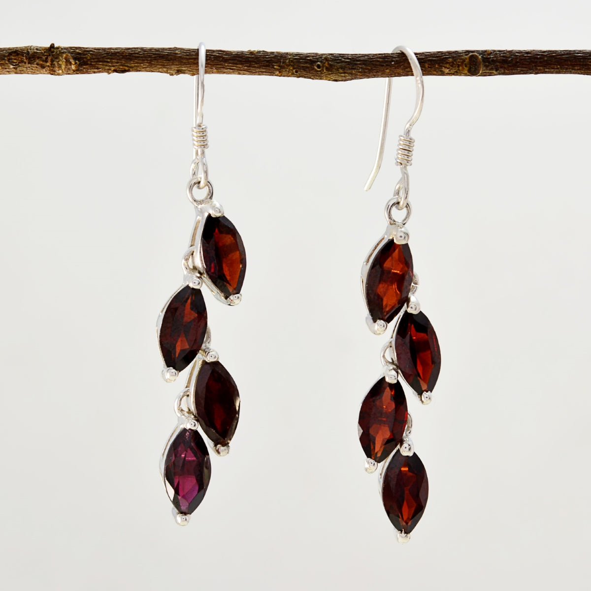 Garnet-Russian-Hanna-multiple-Dangle-Red-925-Silver-Earring