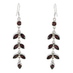 Garnet-Moroccan-Hannah-multiple-Dangle-Red-92.5-Silver-Earring