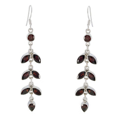 Garnet-Moroccan-Hannah-multiple-Dangle-Red-92.5-Silver-Earring