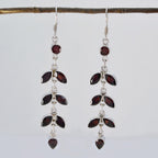 Garnet-Moroccan-Hannah-multiple-Dangle-Red-92.5-Silver-Earring