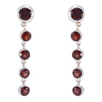 Garnet-American-Hazel-multiple-Stud-Red-925-Sterling-Silver-Earring