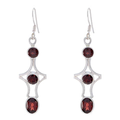 Garnet-Korean-Ida-multiple-Dangle-Red-92.5-Silver-Earring