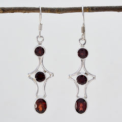 Garnet-Korean-Ida-multiple-Dangle-Red-92.5-Silver-Earring