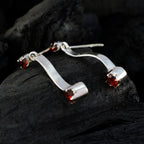 Garnet-Japanese-Ines-multiple-Stud-Red-Sterling-Silver-Earring