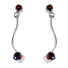 Garnet-Japanese-Ines-multiple-Stud-Red-Sterling-Silver-Earring