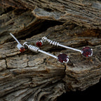 Garnet-Moroccan-Julieta-multiple-Stud-Red-92.5-Silver-Earring