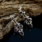 Garnet-Turkish-Inès-multiple-Dangle-Red-92.5-Silver-Earring