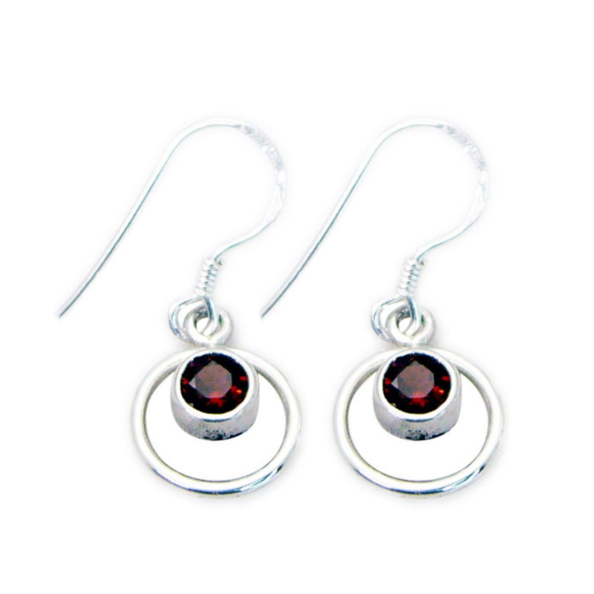 Garnet-Middle-Eastern-Isabella-multiple-Dangle-Red-925-Silver-Earring