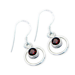 Garnet-Middle-Eastern-Isabella-multiple-Dangle-Red-925-Silver-Earring