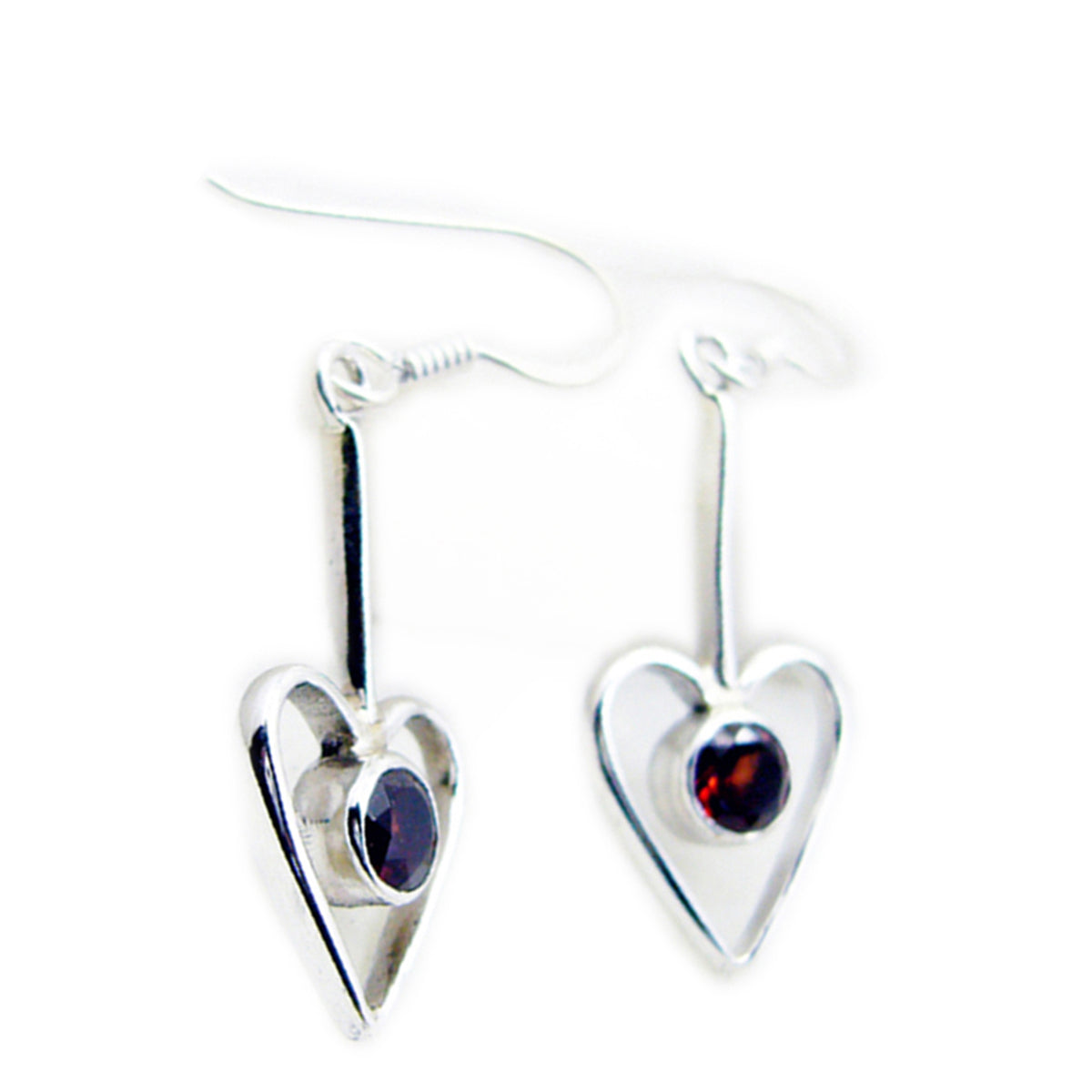 Garnet-Mexican-Isabelle-multiple-Dangle-Red-92.5-Silver-Earring Huvudsaklig produktbild