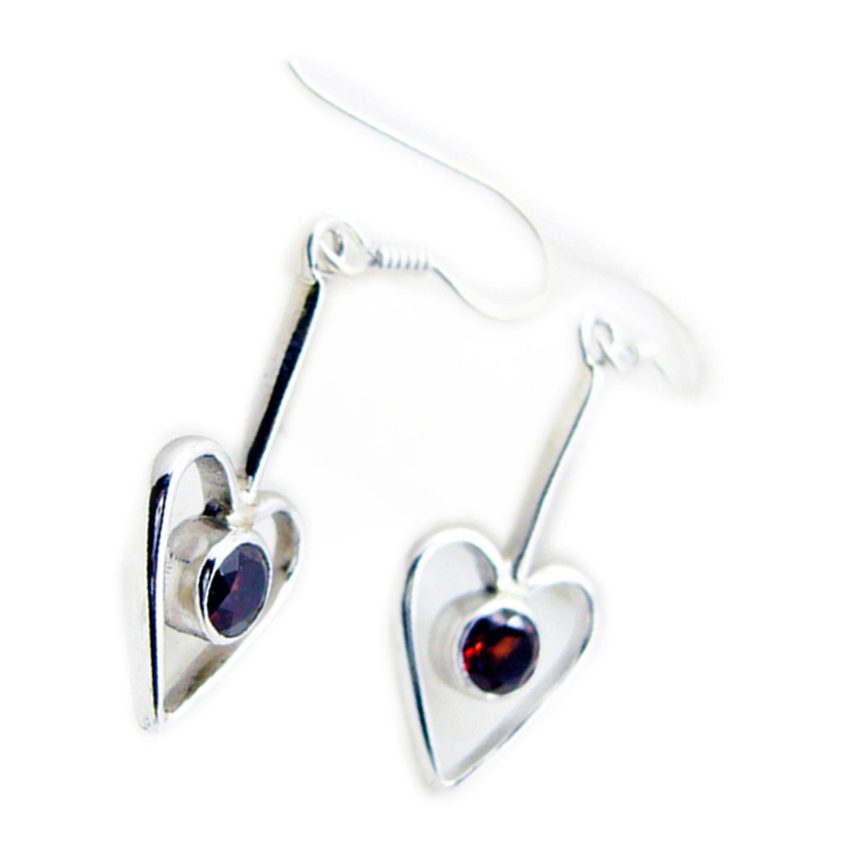 Garnet-Mexican-Isabelle-multiple-Dangle-Red-92.5-Silver-Earring