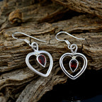 Garnet-Australian-Inès-multiple-Dangle-Red-Sterling-Silver-Earring