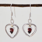 Garnet-Australian-Inès-multiple-Dangle-Red-Sterling-Silver-Earring