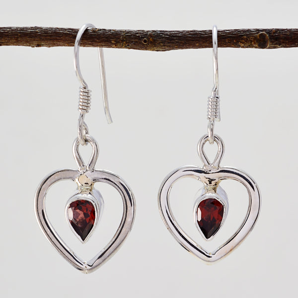 Garnet-Australian-Inès-multiple-Dangle-Red-Sterling-Silver-Earring