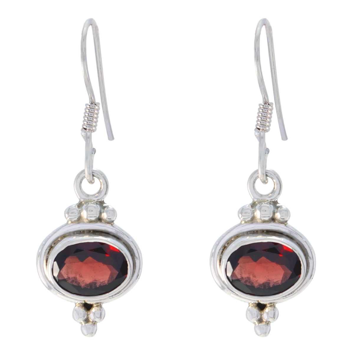 Garnet-Australian-Isla-multiple-Dangle-Red-925-Silver-Earring