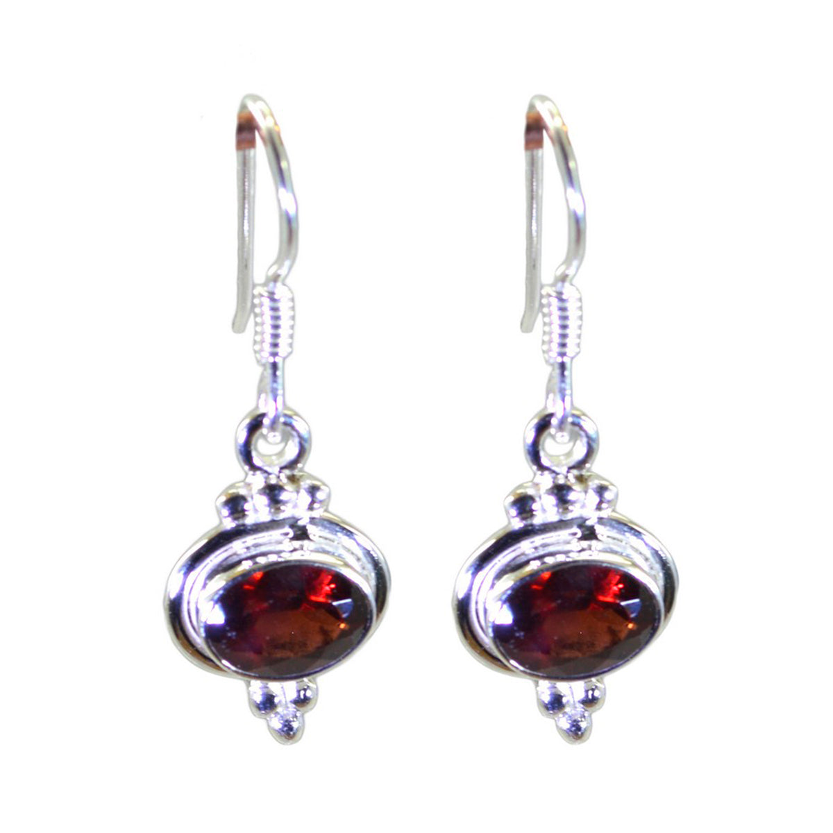 Garnet-Australian-Isla-multiple-Dangle-Red-925-Silver-Earring