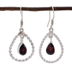 Garnet-French-Isabelle-multiple-Dangle-Red-925-Sterling-Silver-Earring