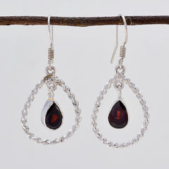 Garnet-French-Isabelle-multiple-Dangle-Red-925-Sterling-Silver-Earring