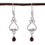 Garnet-African-Ivy-multiple-Dangle-Red-Sterling-Silver-Earring