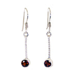 Garnet-Spanish-Ivy-multiple-Dangle-Red-925-Sterling-Silver-Earring