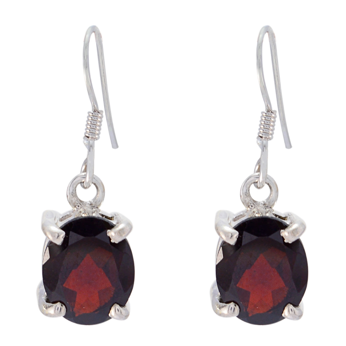 Garnet-Latin-American-Josephine-multiple-Dangle-Red-92.5-Silver-Earring