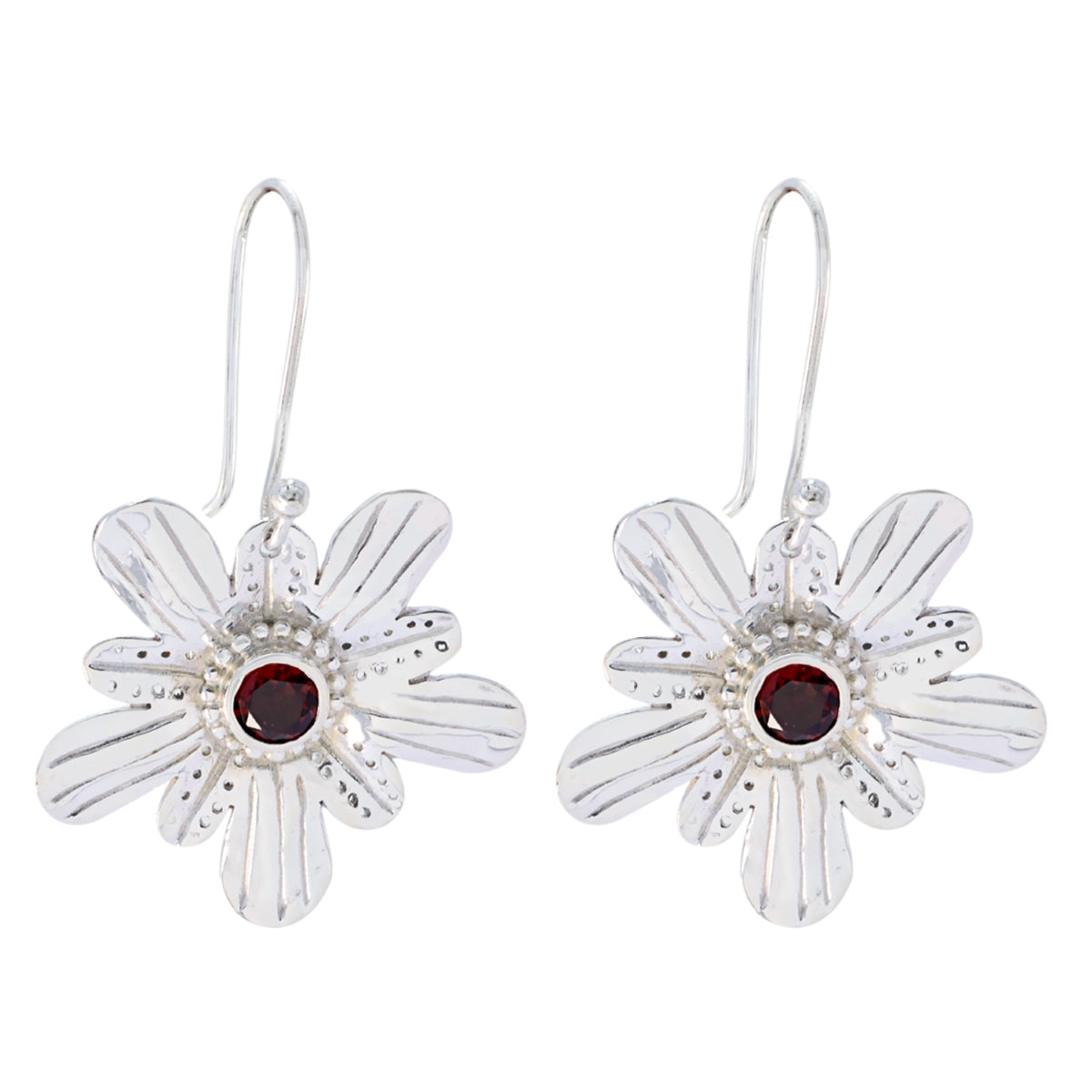 Garnet-African-Katharina-Solitaire-Dangle-Red-925-Silver-Earring